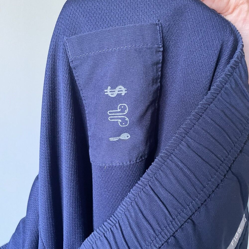 FIGS Mesh Lined Jogger Scrub Pants Medical Nurse Navy Blue Men's Size Large Tall - Picture 14 of 16